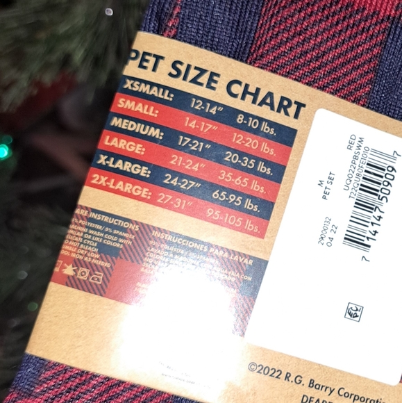 ✨️Host Pick ✨️Dearfoams cozy comfort pet pajamas size medium🐕🐶 - Picture 3 of 3